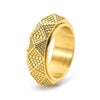 Retro Geometric 304 Stainless Steel Plating 18K Gold Plated Men'S Rings