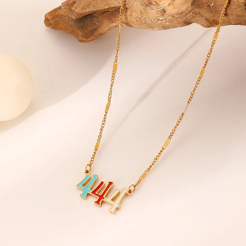 Retro Geometric Titanium Steel Plating Pendant Necklace