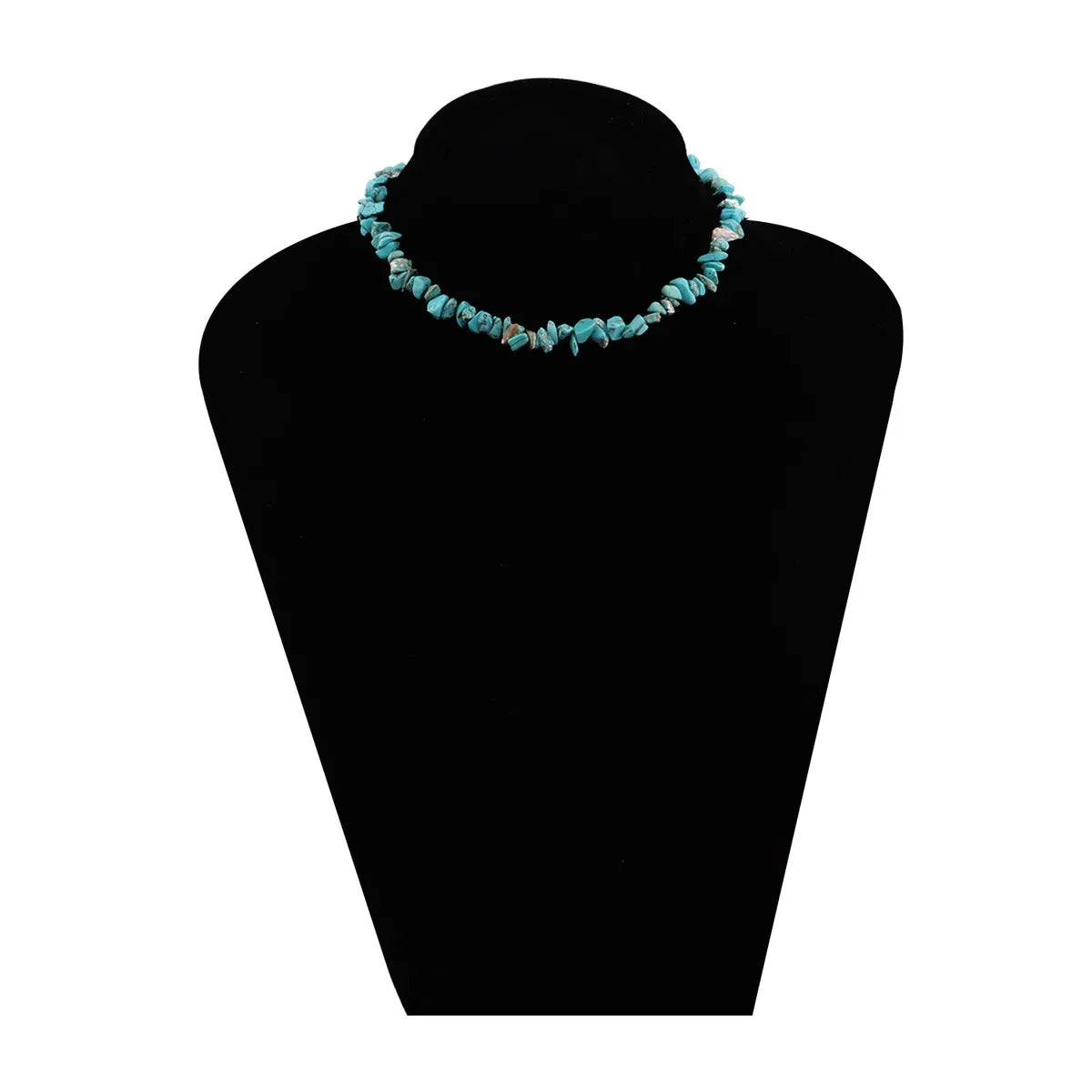 Retro Geometric Turquoise Necklace