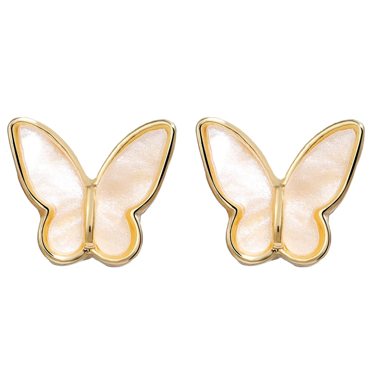 Retro Golden Butterfly Earrings