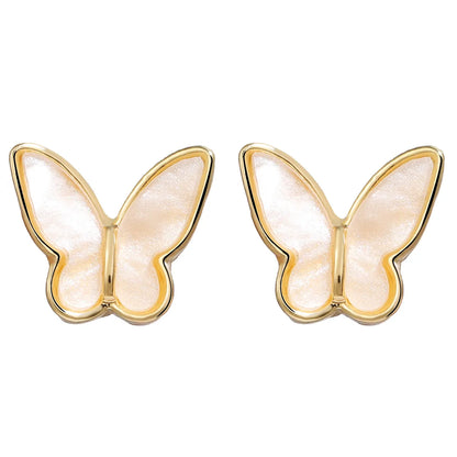 Retro Golden Butterfly Earrings