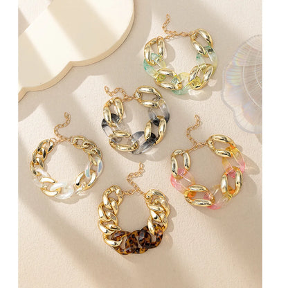 Retro Gradient Color Resin Wholesale Bracelets