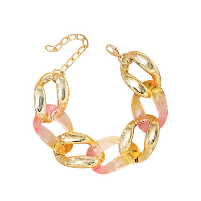 Retro Gradient Color Resin Wholesale Bracelets