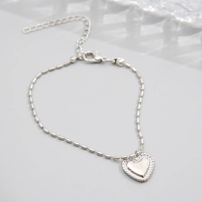 Retro Heart Shape Alloy Plating Bracelets