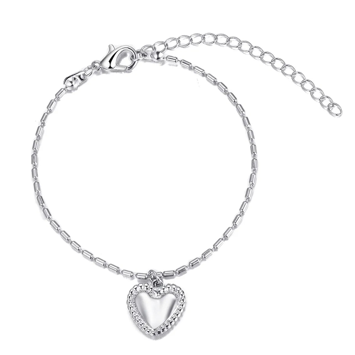 Retro Heart Shape Alloy Plating Bracelets