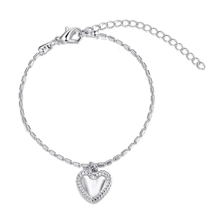 Retro Heart Shape Alloy Plating Bracelets