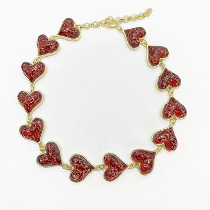 Retro Heart Shape Alloy Wholesale Necklace