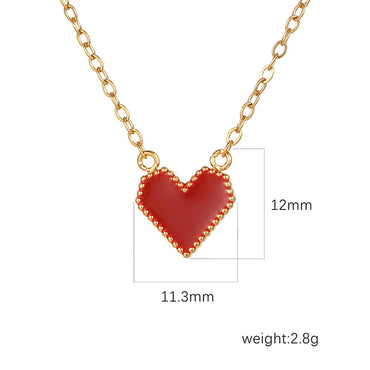 Retro Heart Shape Stainless Steel Pendant Necklace