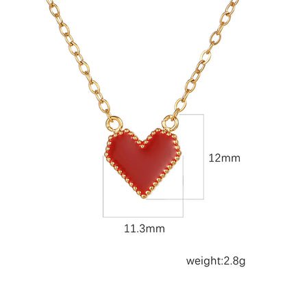 Retro Heart Shape Stainless Steel Pendant Necklace