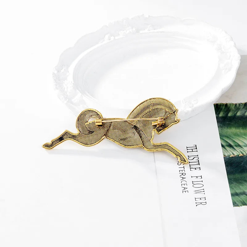 Retro Horse Alloy Plating Unisex Brooches