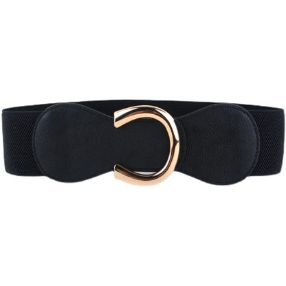 Retro Horseshoe Buckle Girdle Decorative Belt Fashion Wide Belt Wholesale