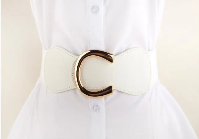 Retro Horseshoe Buckle Girdle Decorative Belt Fashion Wide Belt Wholesale