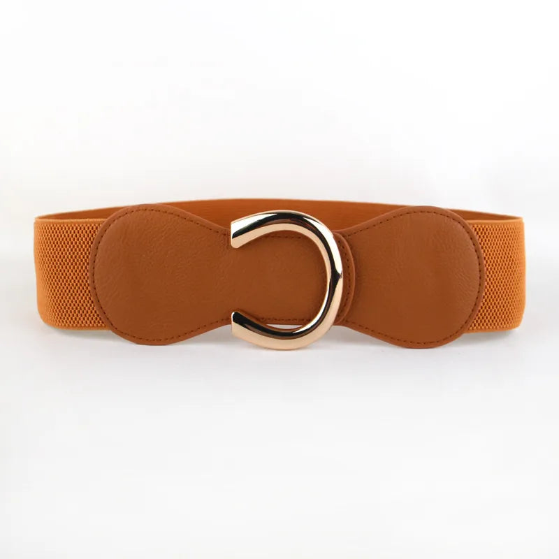 Retro Horseshoe Buckle Girdle Decorative Belt Fashion Wide Belt Wholesale