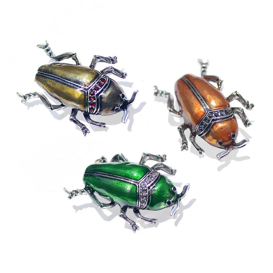 Retro Insect Alloy Enamel Plating Unisex Brooches