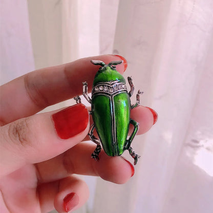 Retro Insect Alloy Enamel Plating Unisex Brooches