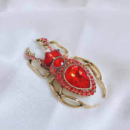 Retro Insect Alloy Inlay Rhinestones Unisex Brooches