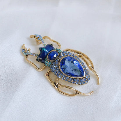 Retro Insect Alloy Inlay Rhinestones Unisex Brooches