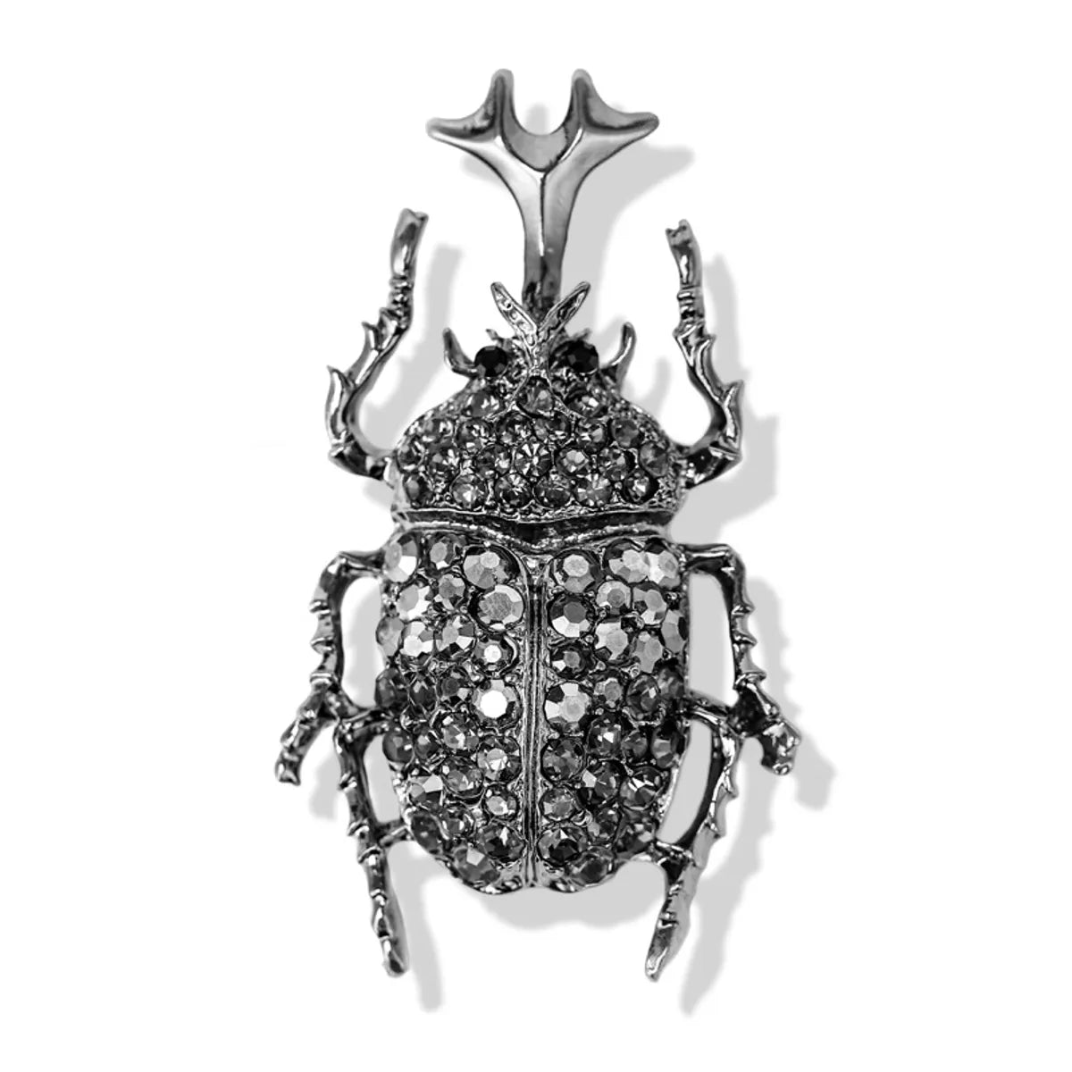 Retro Insect Alloy Plating Inlay Rhinestones Unisex Brooches