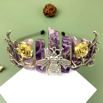 Retro Insect Crystal Handmade Hair Band