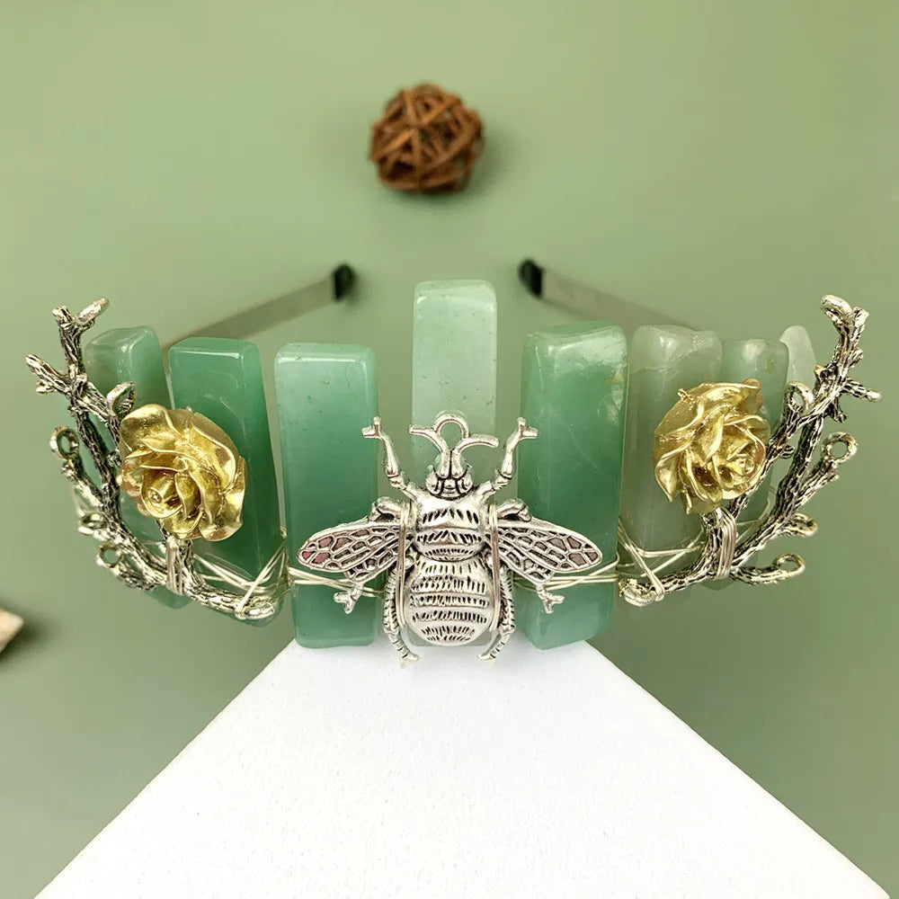 Retro Insect Crystal Handmade Hair Band