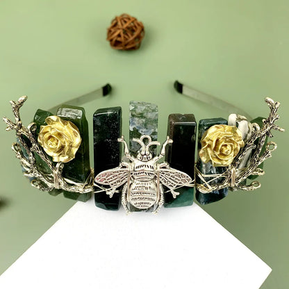 Retro Insect Crystal Handmade Hair Band