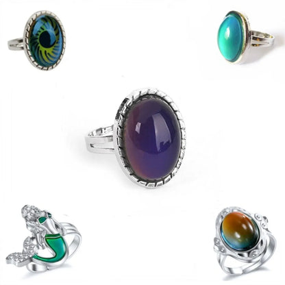 Retro Lady Oval Eye Alloy Inlay Artificial Gemstones Women's Open Ring