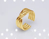 Retro Leaf Heart Shape Snake Titanium Steel Polishing Plating Hollow Out Open Ring 1 Piece