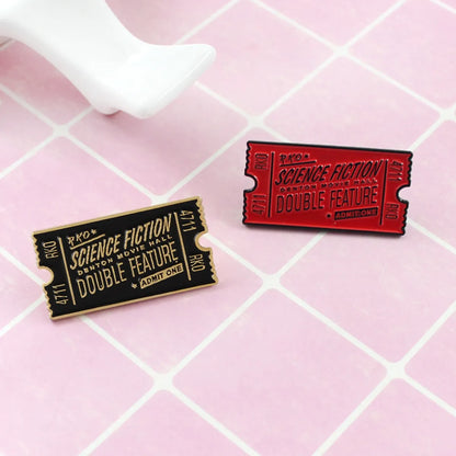 Retro Letter Alloy Enamel Unisex Brooches