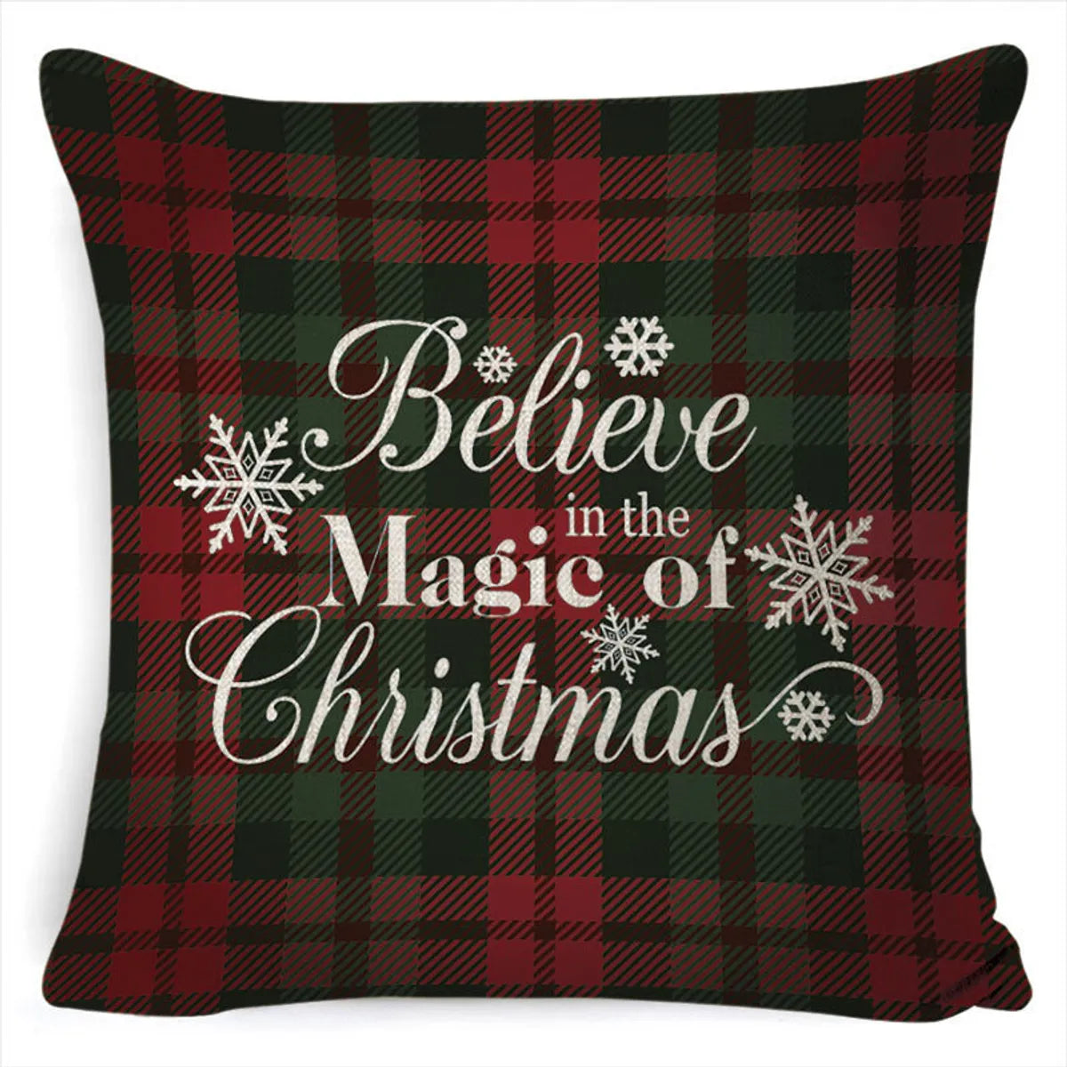 Retro Letter Deer Polyester Pillow Cases