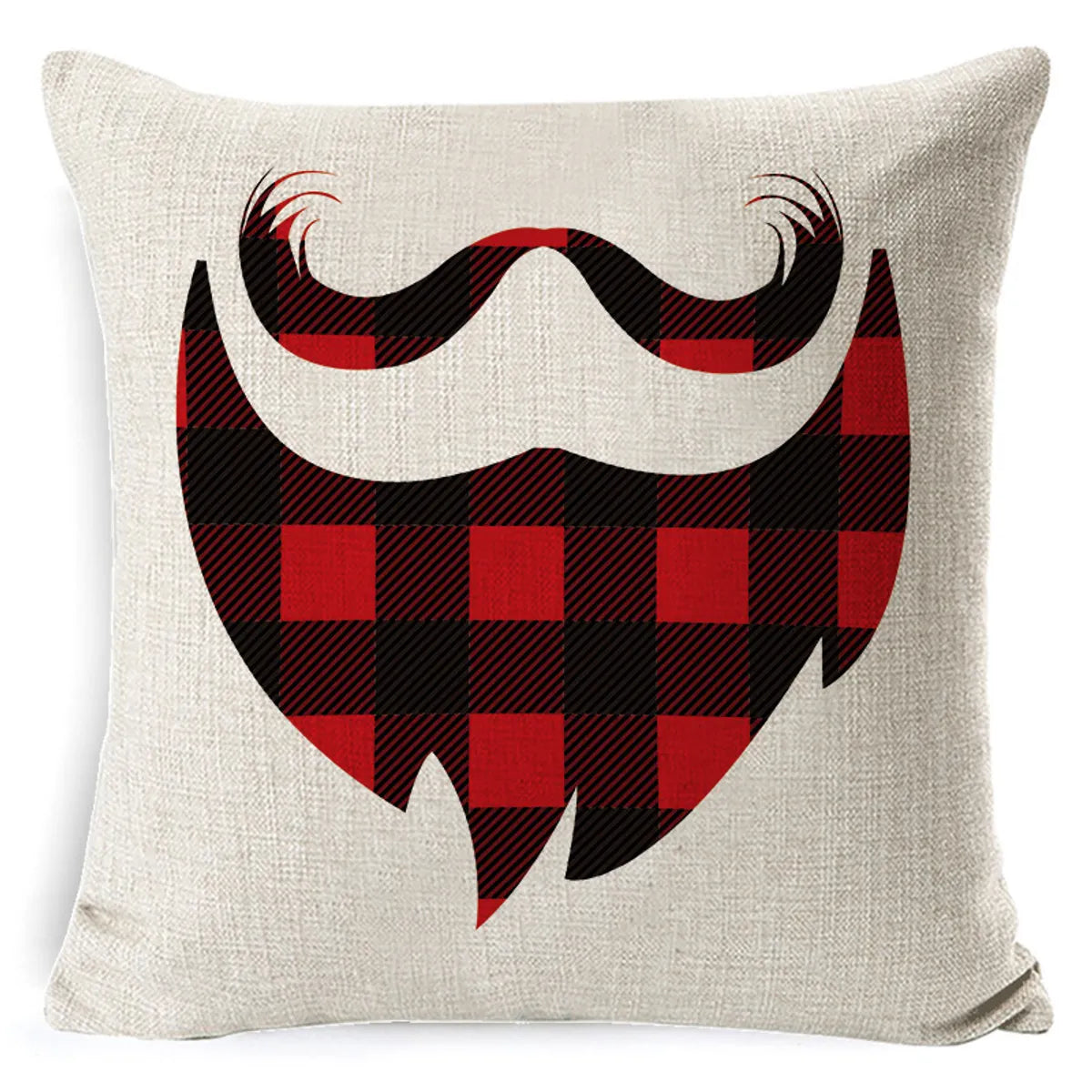 Retro Letter Deer Polyester Pillow Cases