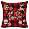 Retro Letter Deer Polyester Pillow Cases