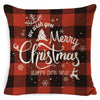 Retro Letter Deer Polyester Pillow Cases