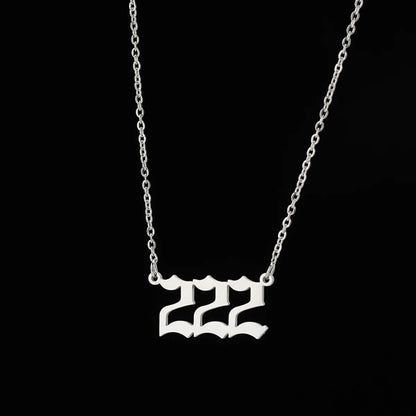 Retro Letter Stainless Steel Plating Pendant Necklace 1 Piece