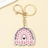 Retro Letter Wood Women'S Bag Pendant Keychain