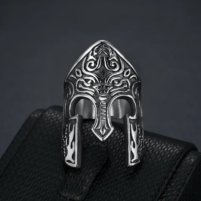 Retro Mask 304 Stainless Steel Unisex Rings