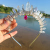 Retro Moon Starfish Crystal Handmade Hair Band