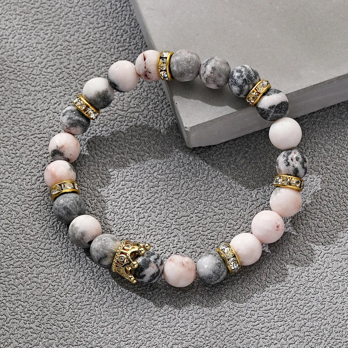 Retro Multicolor Natural Stone Beaded Bracelets