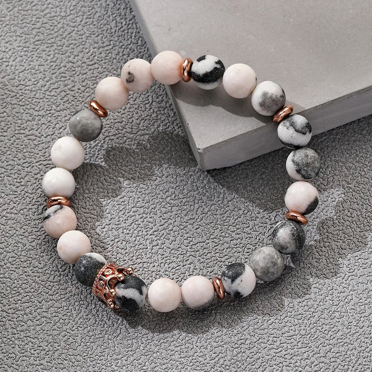 Retro Multicolor Natural Stone Beaded Bracelets