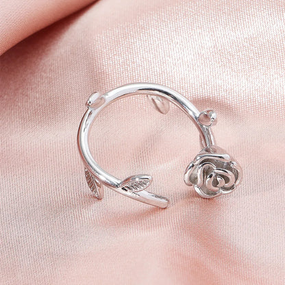 Retro Open Ring Trend Wild Fashion Rose Copper Ring