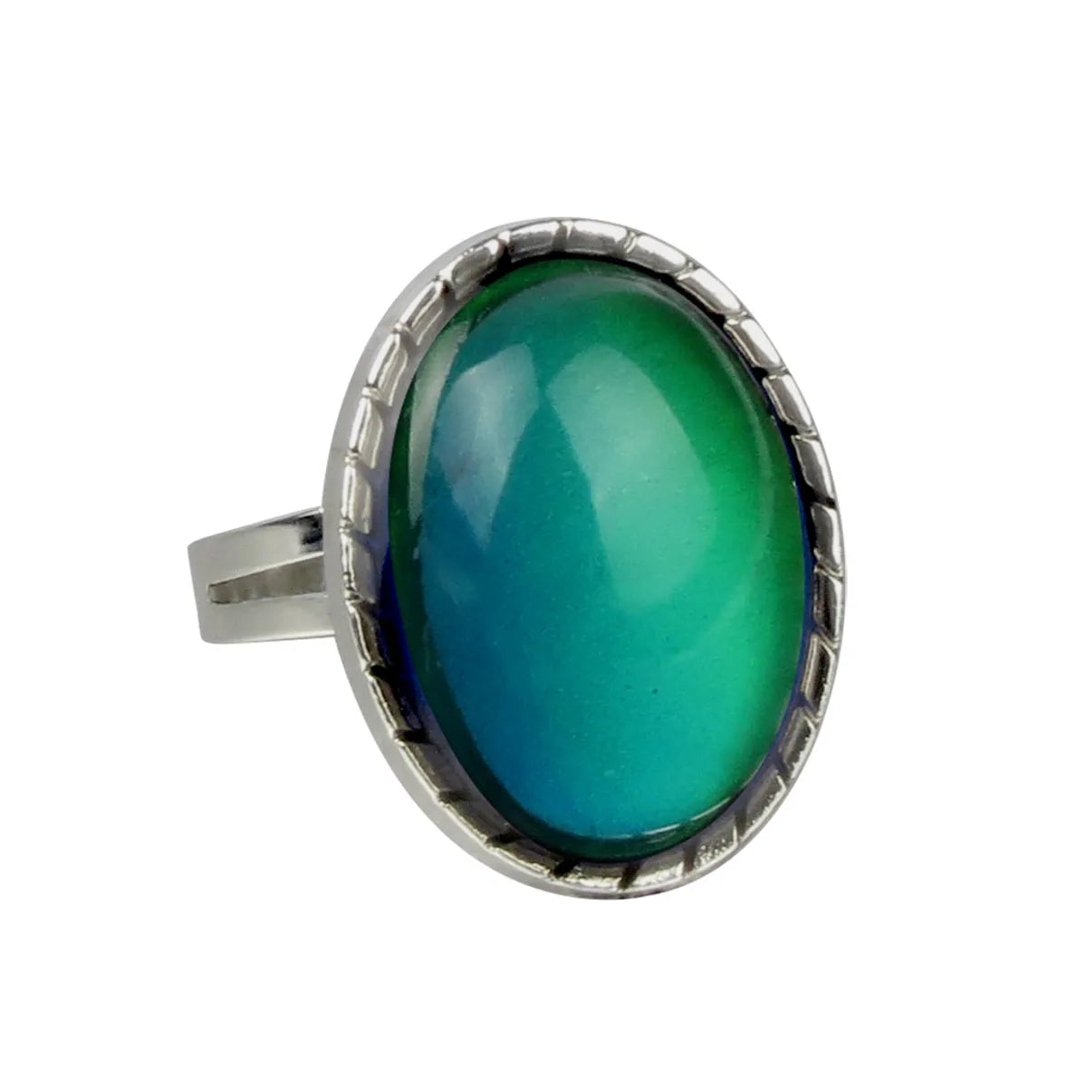 Retro Oval Alloy Inlay Acrylic Women'S Rings