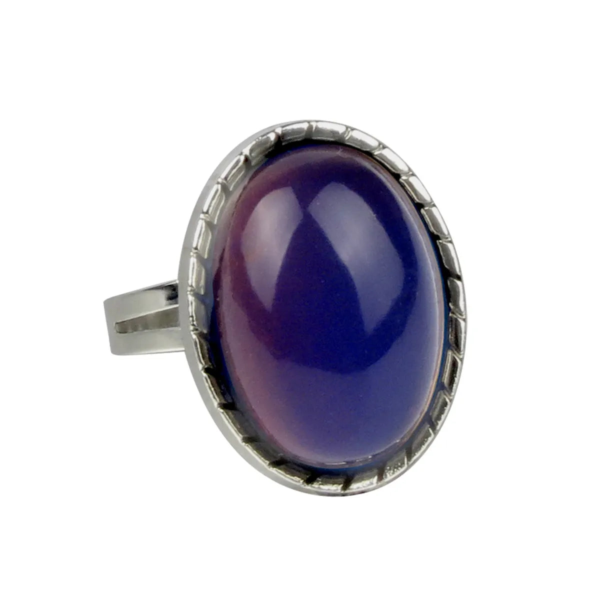 Retro Oval Alloy Inlay Acrylic Women'S Rings