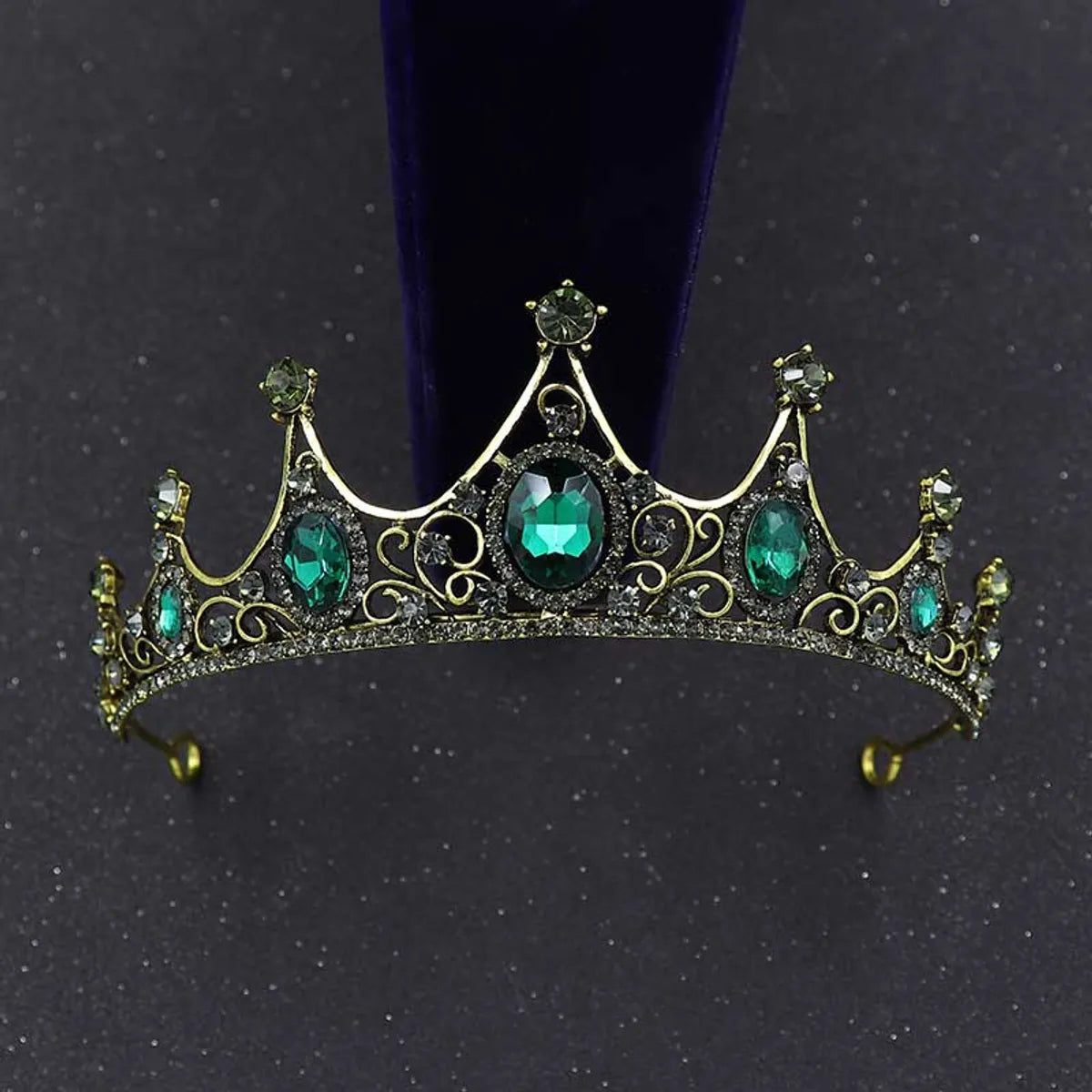 Retro Oval Alloy Inlay Rhinestones Crown