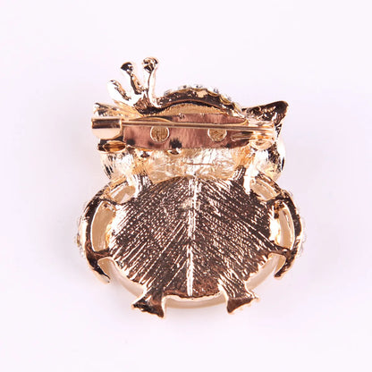 Retro Owl Alloy Diamond Women'S Brooches