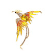 Retro Phoenix Alloy Inlay Rhinestones Women'S Brooches