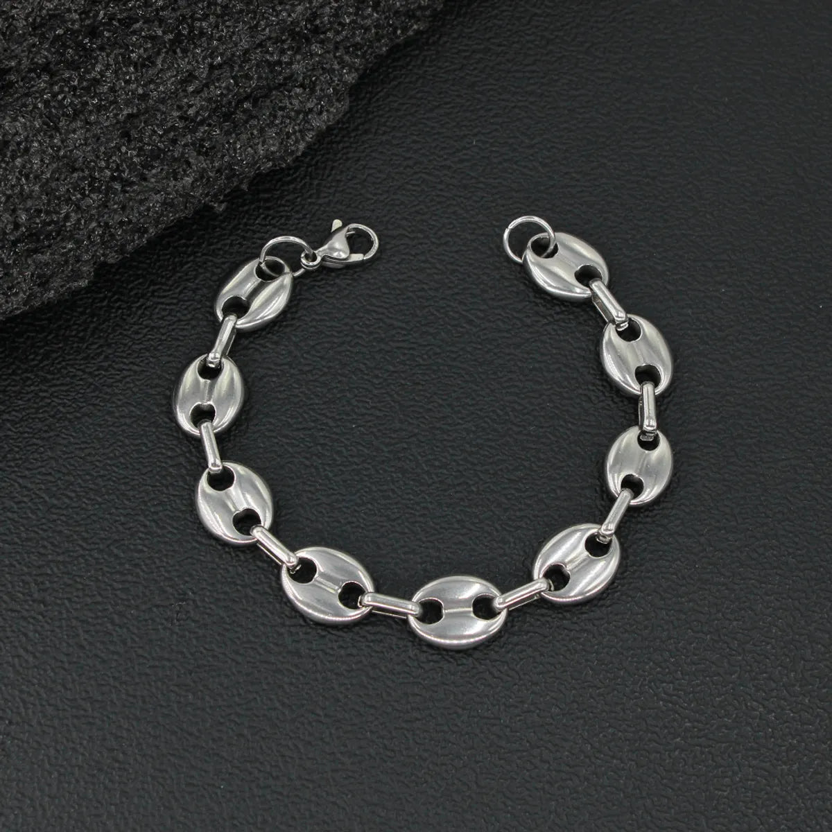 Retro Pig Nose Titanium Steel Plating Bracelets Necklace