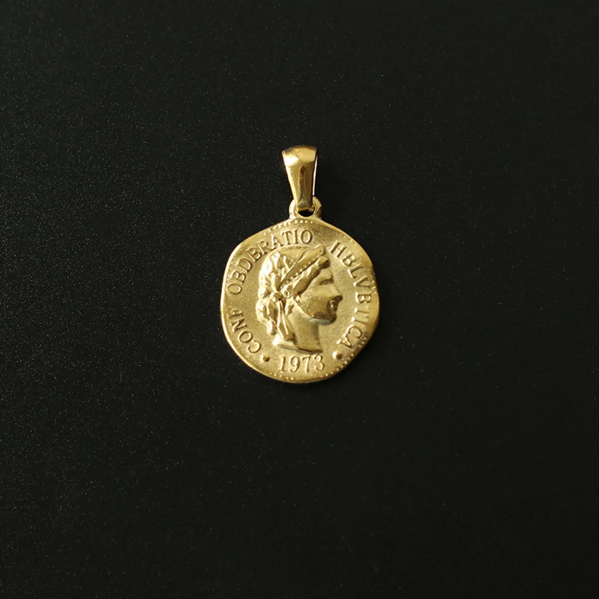 304 Stainless Steel 18K Gold Plated Portrait