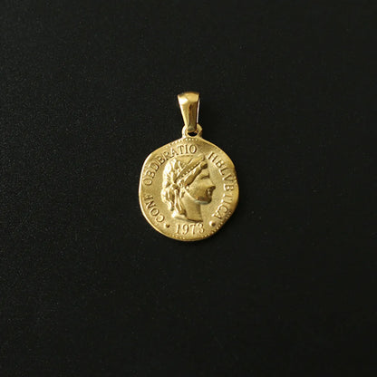 304 Stainless Steel 18K Gold Plated Portrait