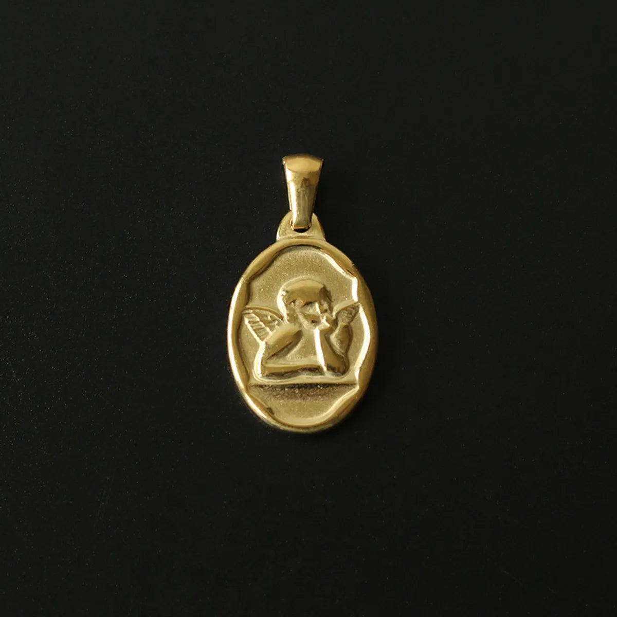 304 Stainless Steel 18K Gold Plated Portrait