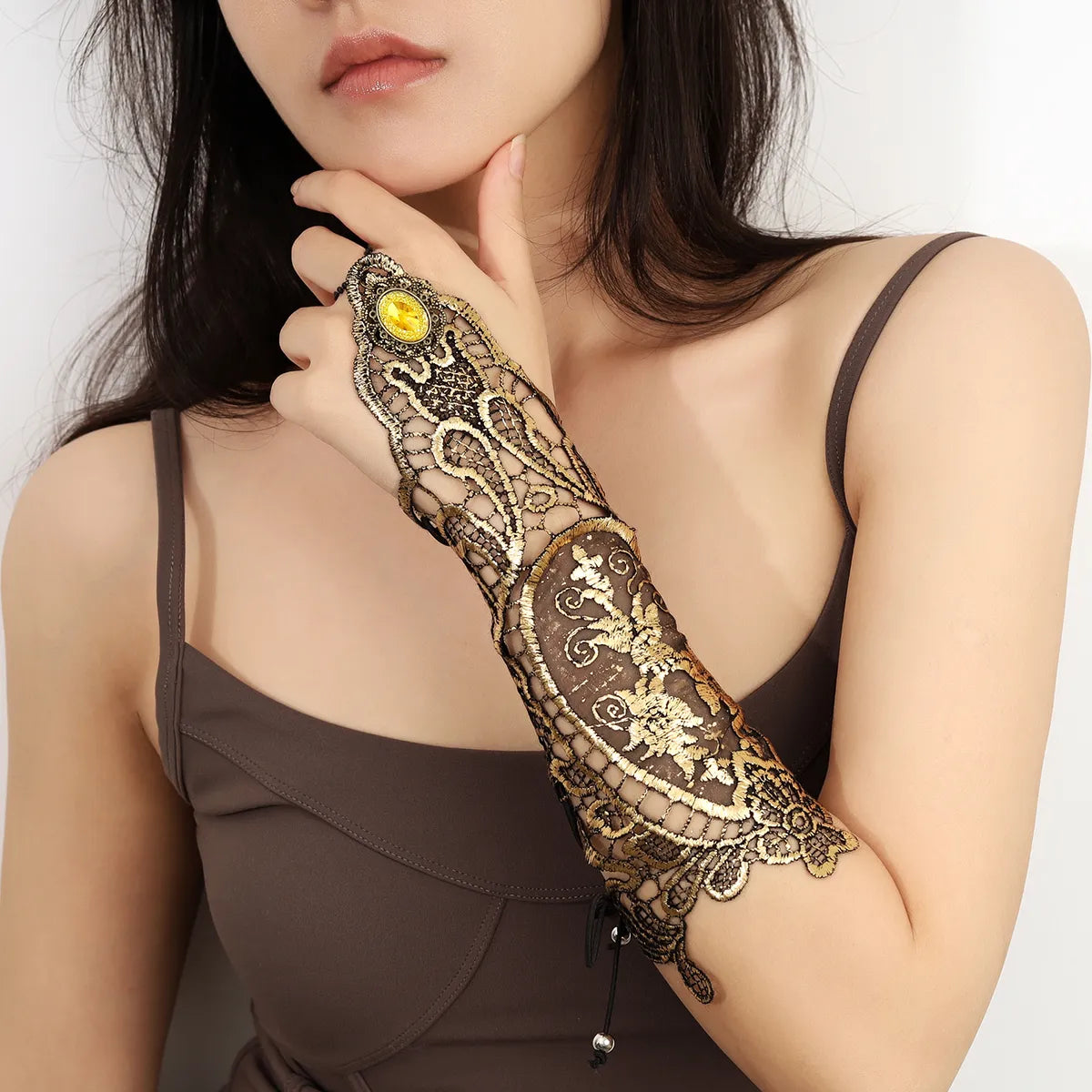 Retro Punk Geometric Lace Women's Bracelets