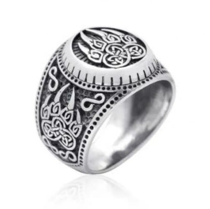 Retro Punk Geometric Metal Plating Men'S Rings